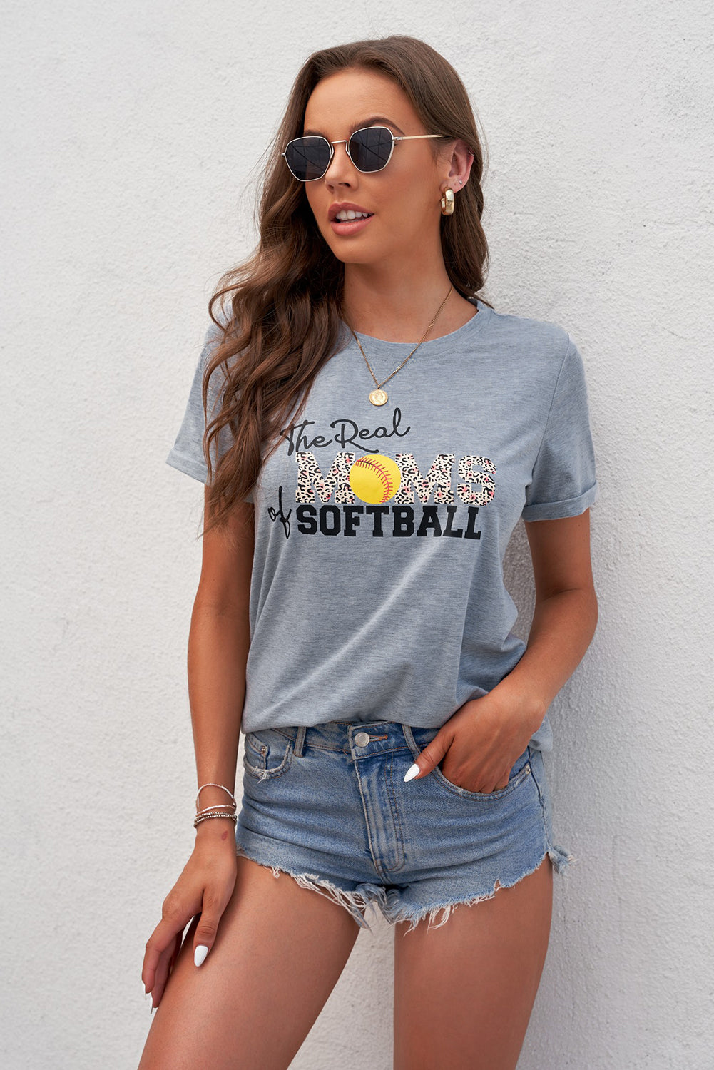 THE REAL MOMS OF SOFTBALL Graphic Tee