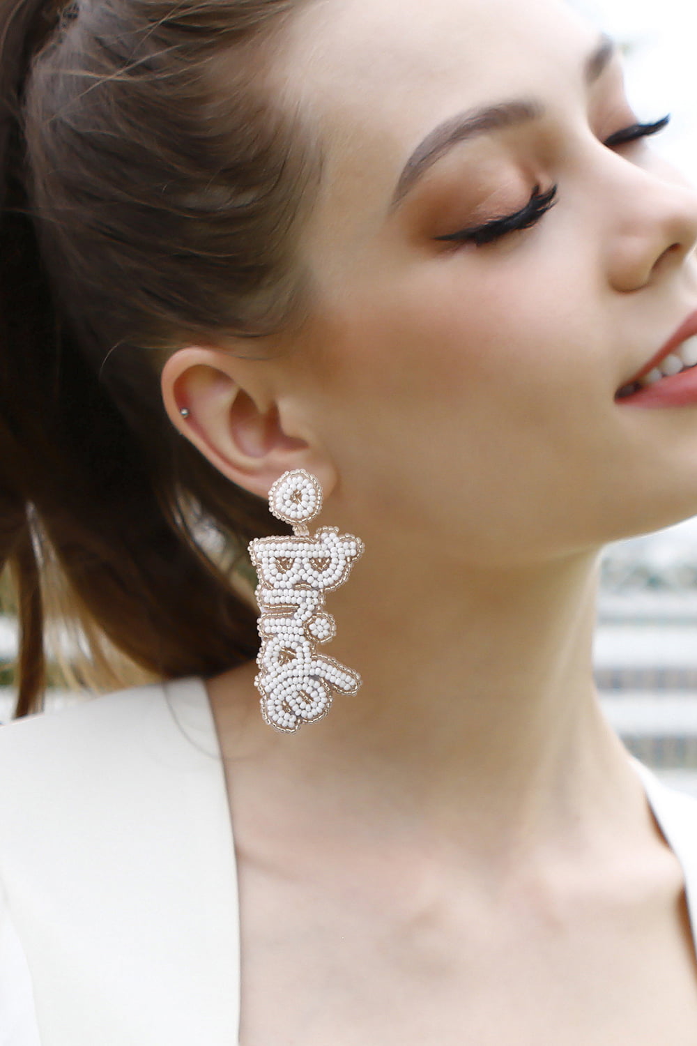 BRIDE Beaded Earrings