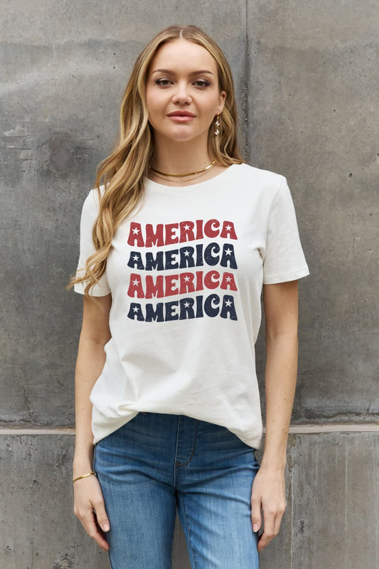 Simply Love AMERICA Graphic Cotton Tee