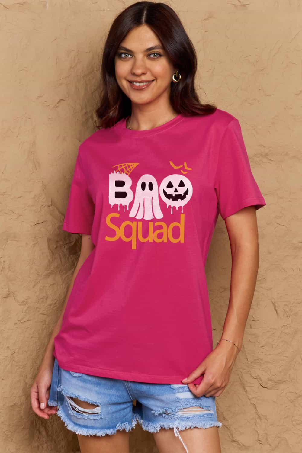 Simply Love Full Size BOO SQUAD Graphic Cotton Tee